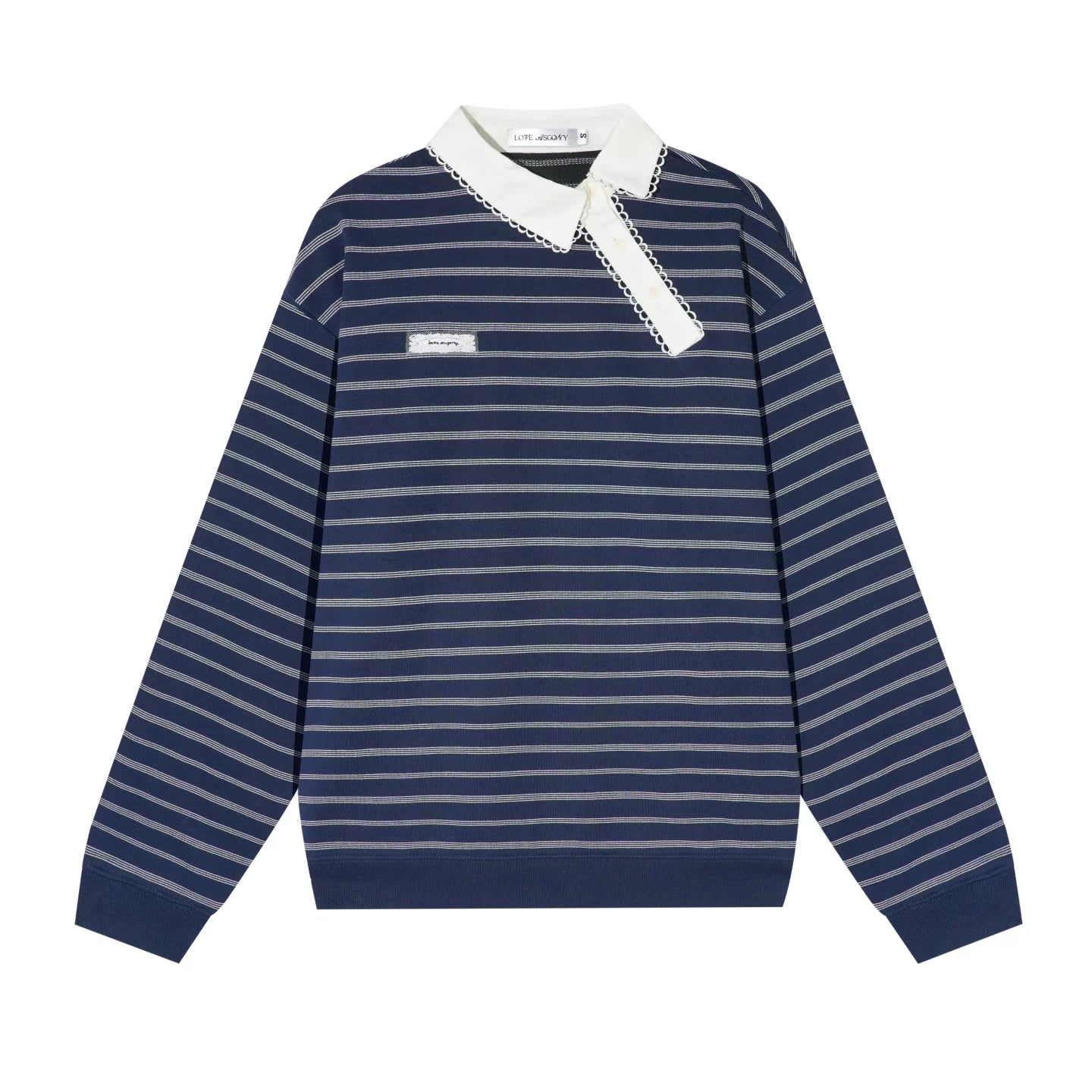 Retro Lace Collar Sweatshirt