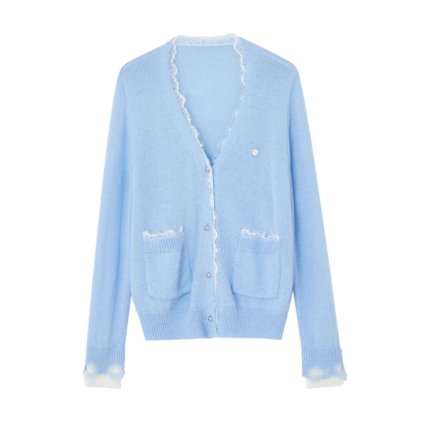 우아한 레이스 패치워크 가디건