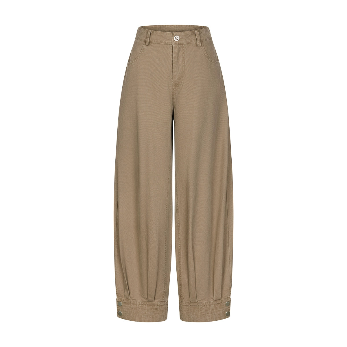 Retro Distressed Cotton Pants