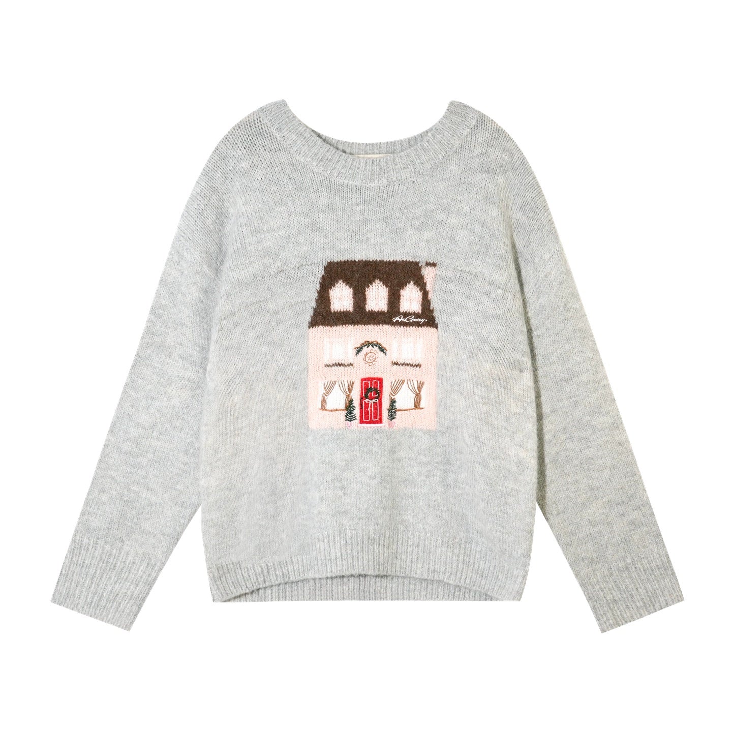 Wool Blend Jacquard Sweater