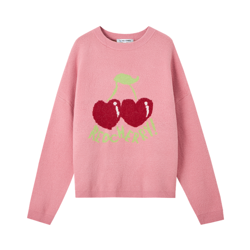 Fruit Pattern Silhouette Jumper Top