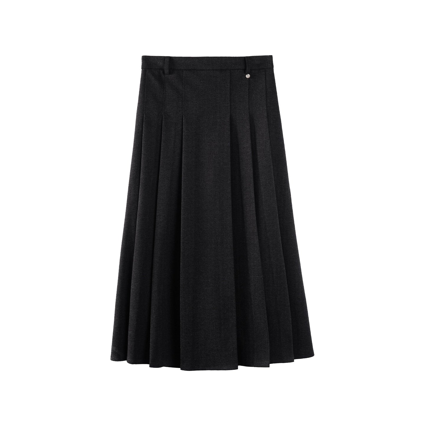 French Woolen Pleated Skirt