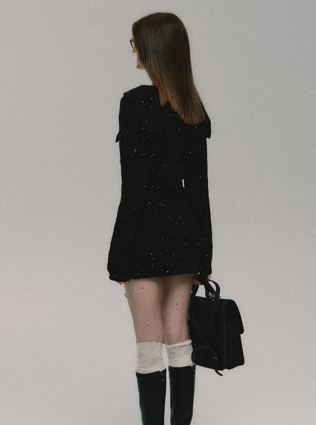 니트 슈트 가디건 치마 세트