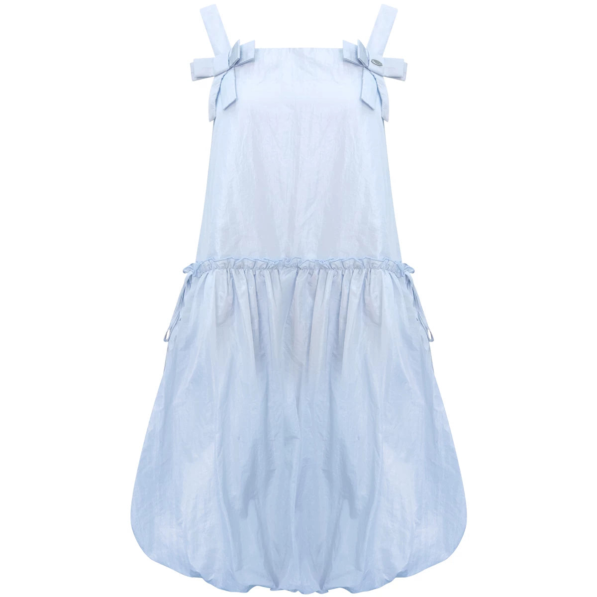 Summer Blue Bow-Tie Dress