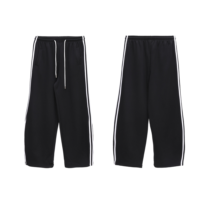 Pantalons Hip-Hop Banane à Trois Barres Roses