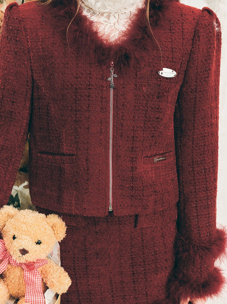 베리 슈트 스커트 세트