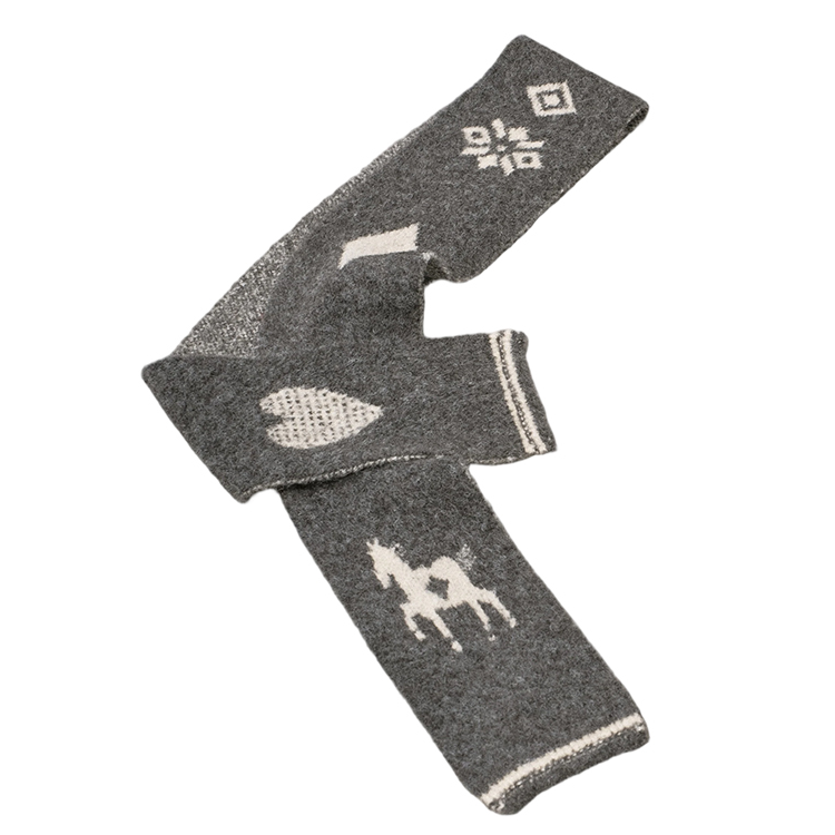 Love Pony Knitted Plush Warm Hat Scarf Set-Up