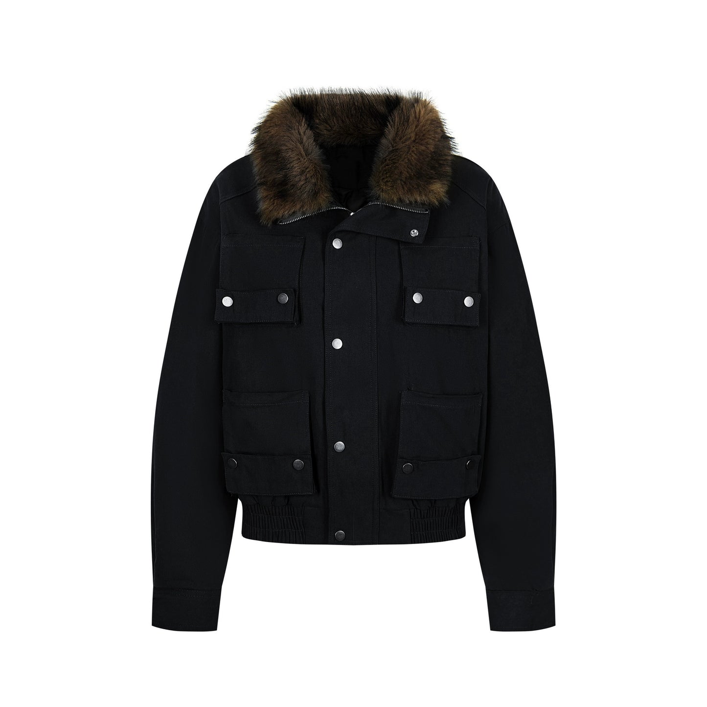 Autumn Black Vintage Cotton Jacket