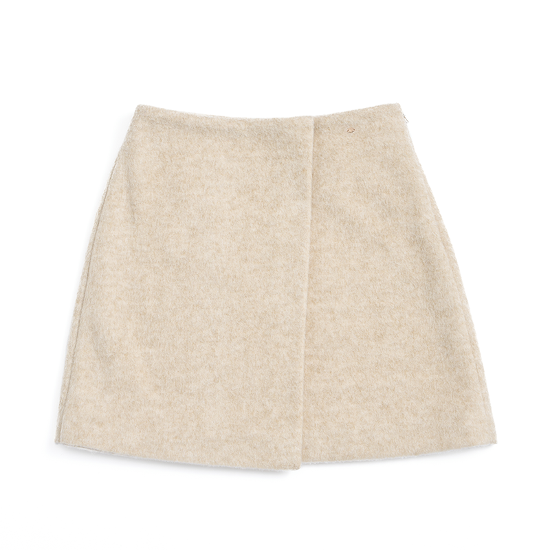 Heavy Woolen Patchwork Skirt