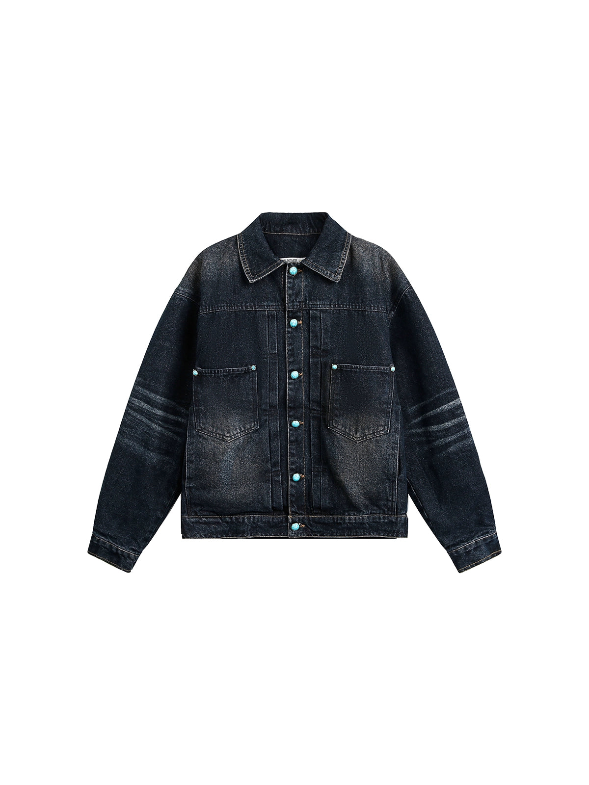 Washed Cargo Denim Jacket