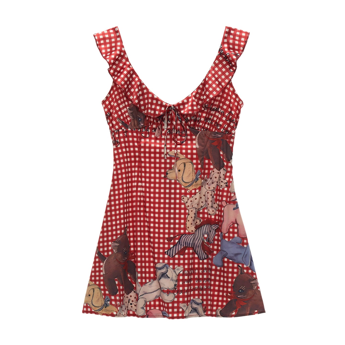 Ruffled Plaid Doll Dress