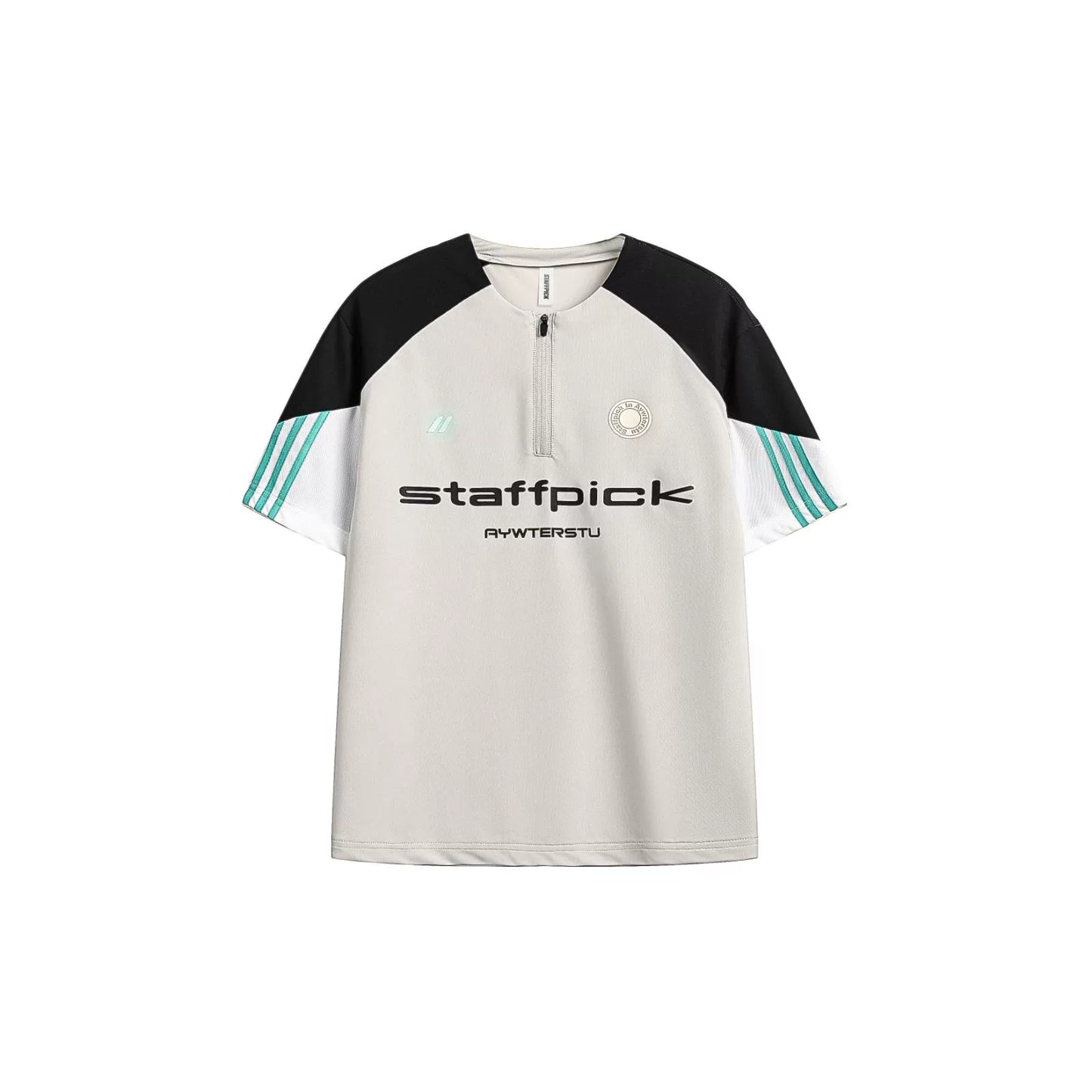 Summer Sports Half-Zip Alphabet Top