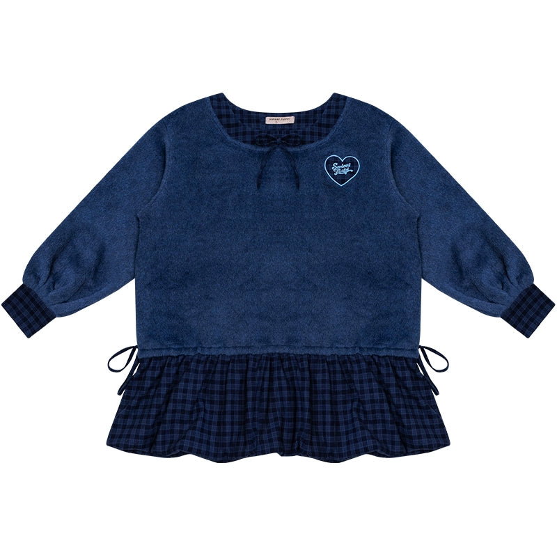 Patchwork Plaid Wool Dress