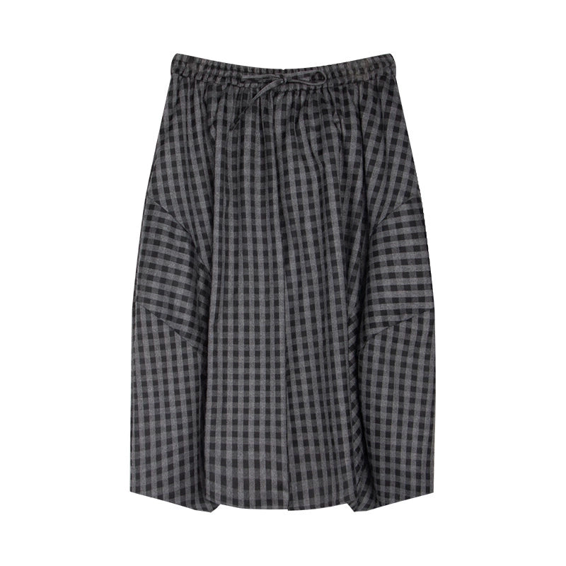 Original Cocoon Plaid Culottes Pants