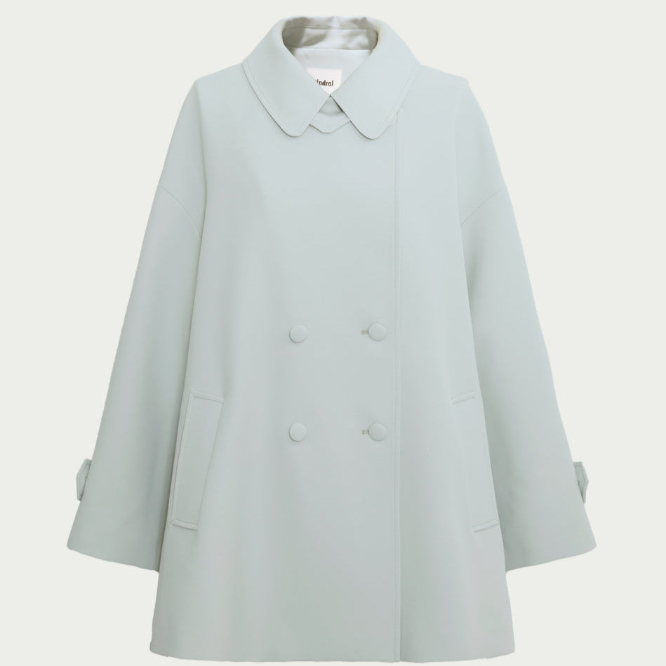 Double-Breasted A-Line Trench Coat