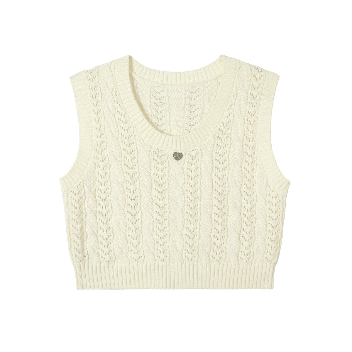 Short solid color round neck tops