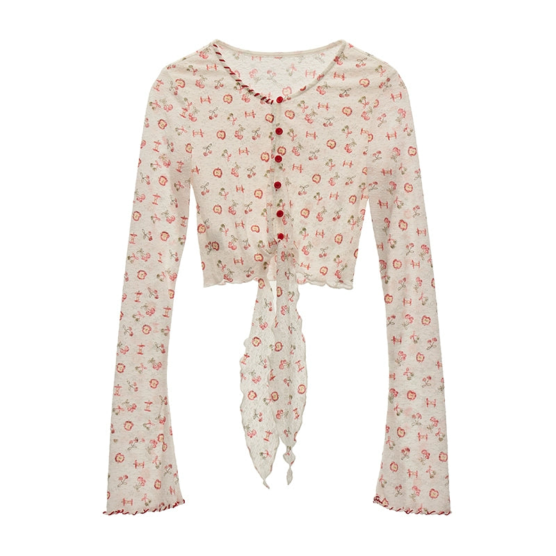 Summer Lace-Up Sleeve Tee