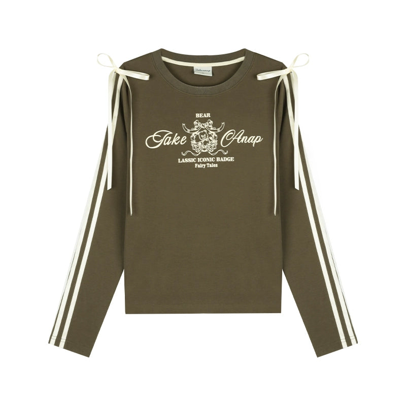 사이드 더블 리본 스위트 발레 탑