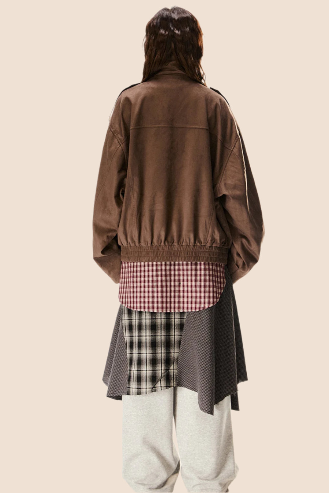 레트로 양털 마이야르 루즈 재킷