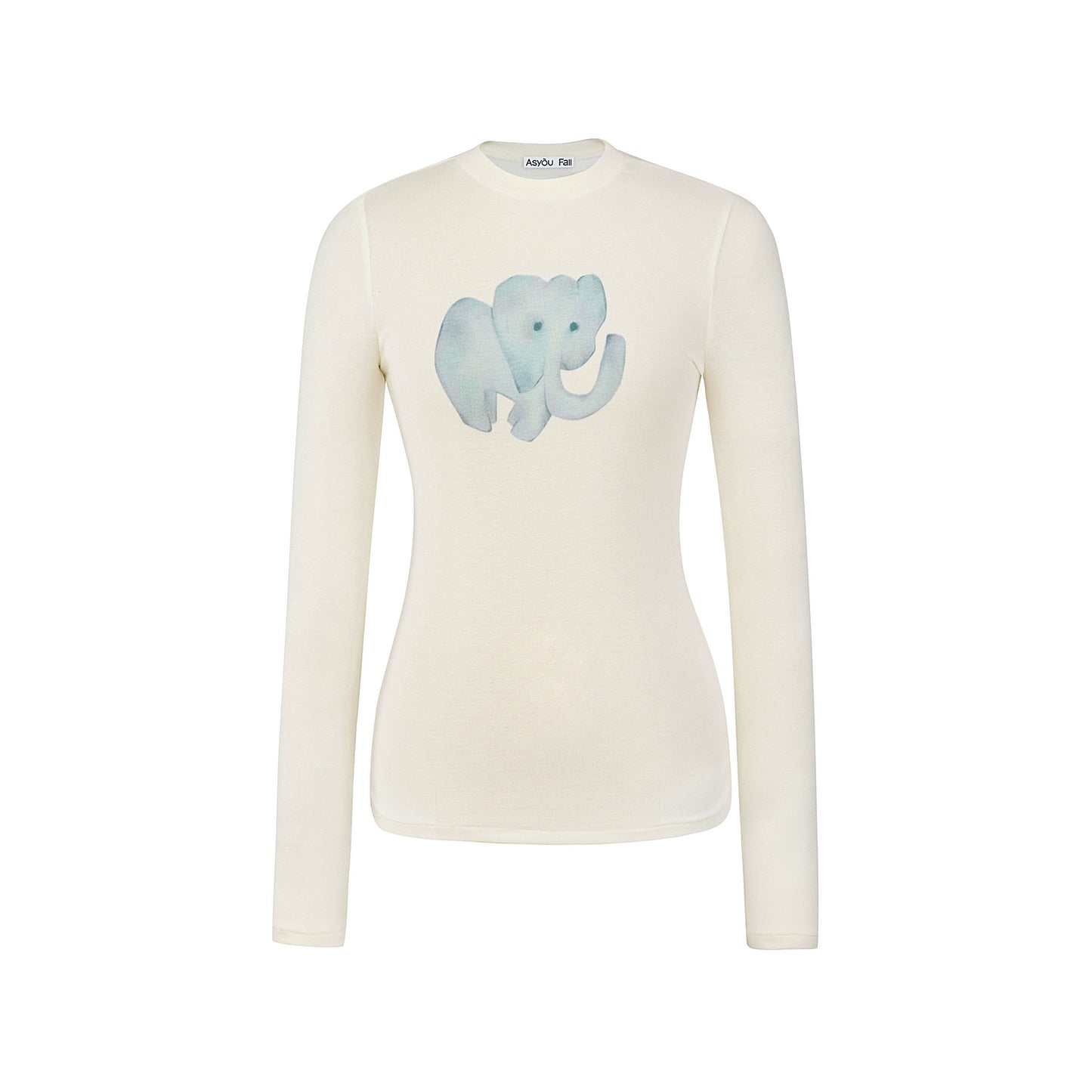 Round Neck Straight Shoulder Top