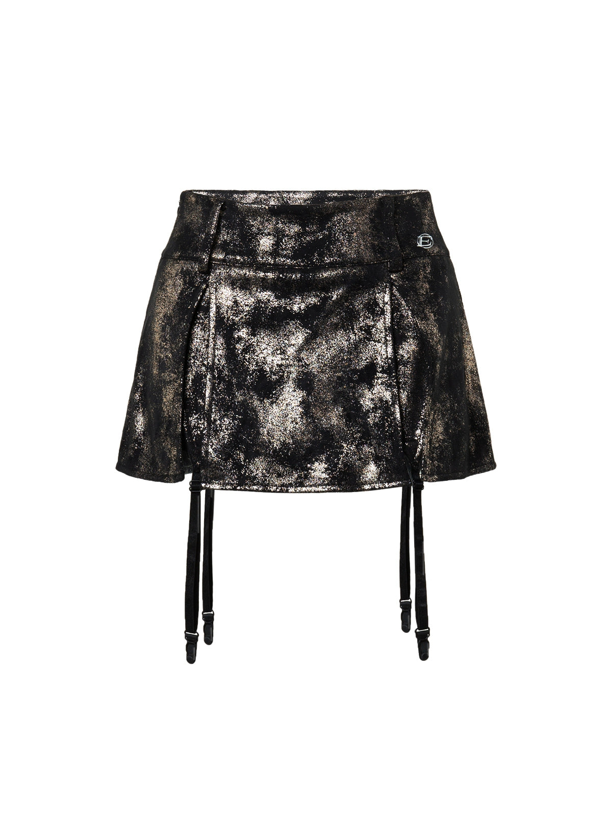 Y2k pu leather skirt
