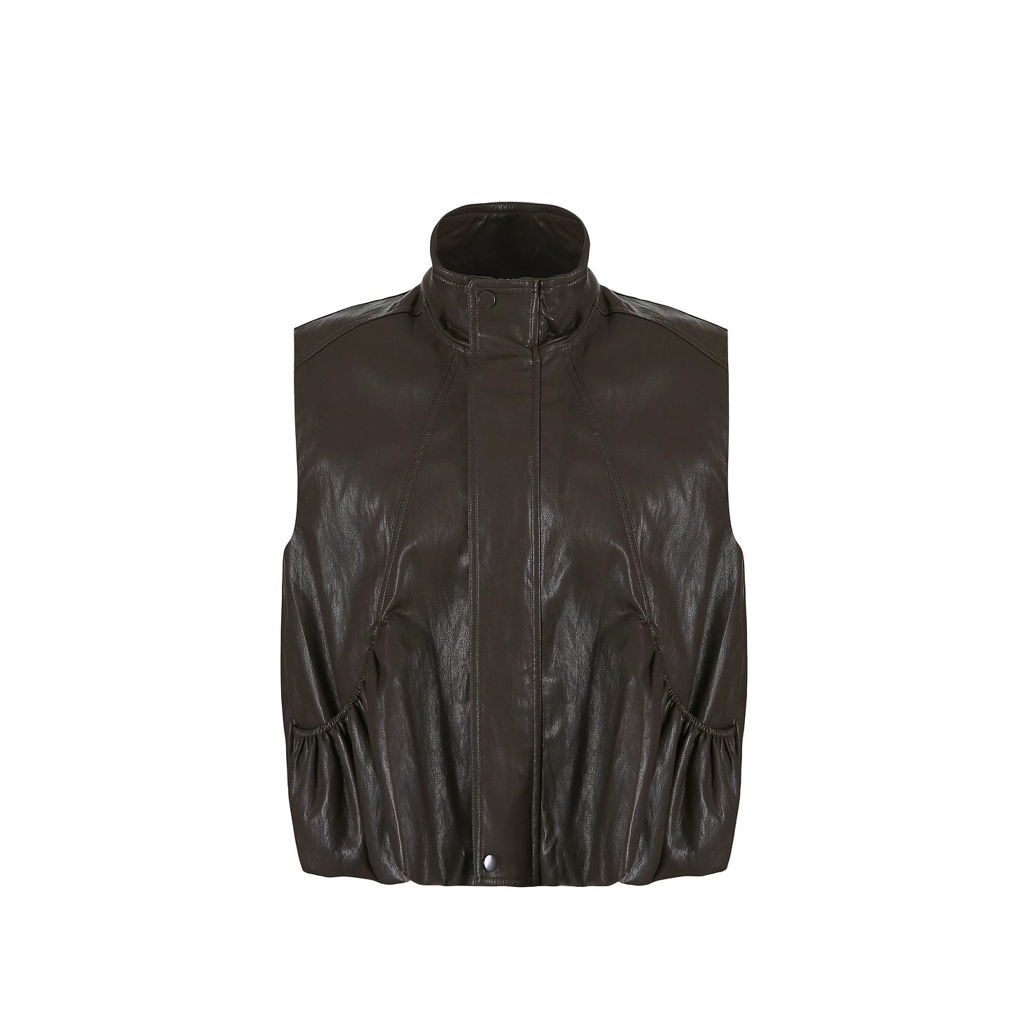 Retro Floral Leather Vest