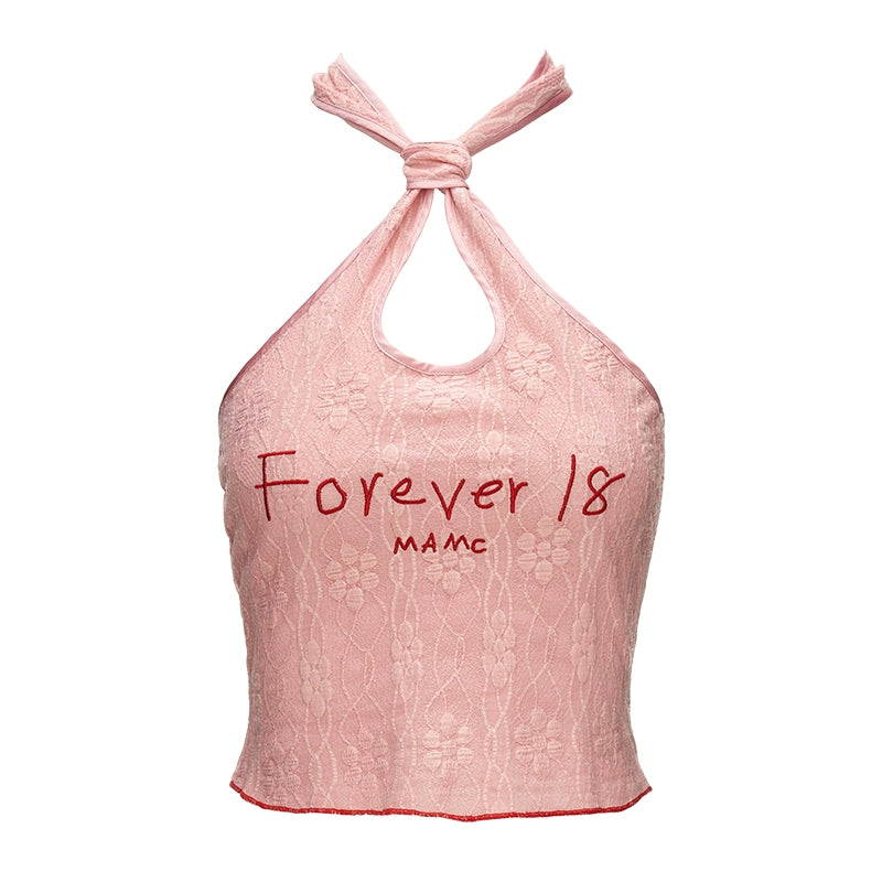 Halterneck Reverse Cutout Top