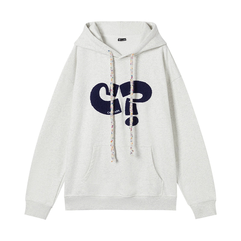 Symbol Print Hooded Sweatshirt