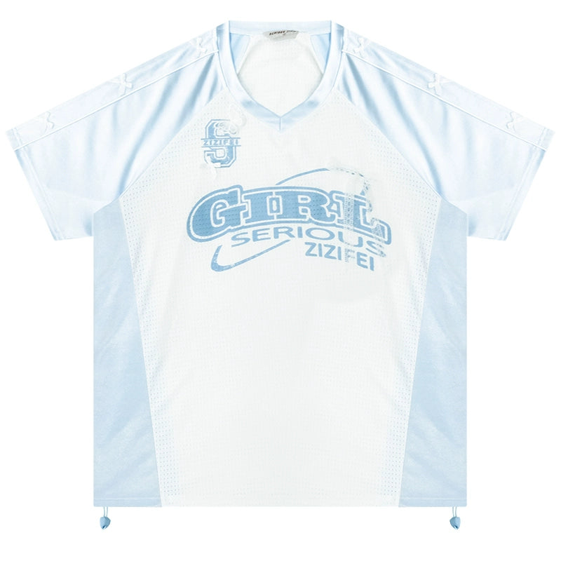 빠른 건조 스포츠 V넥 티셔츠