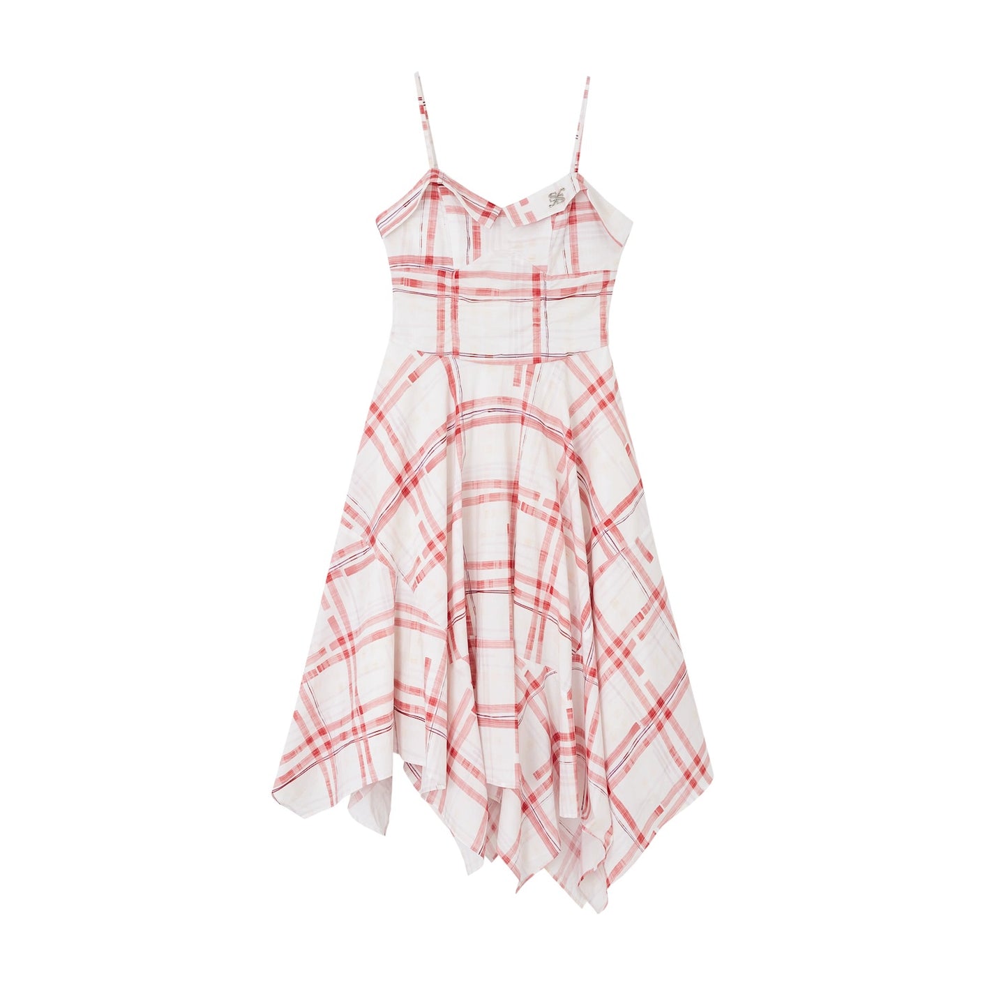 Pink Plaid Halter Dress