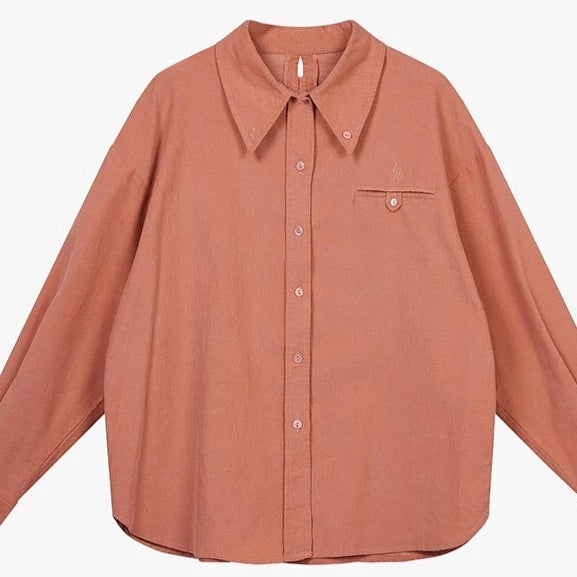 basic stand collar shirt
