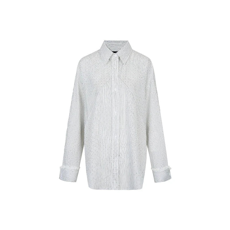 Diamond Striped Lace Panelled Set-Up