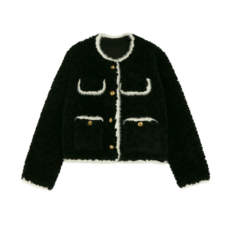Fragrance lamb wool coat