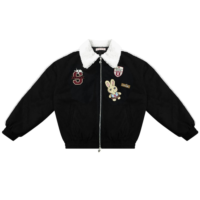 Veste de baseball en coton Hicken Bunny