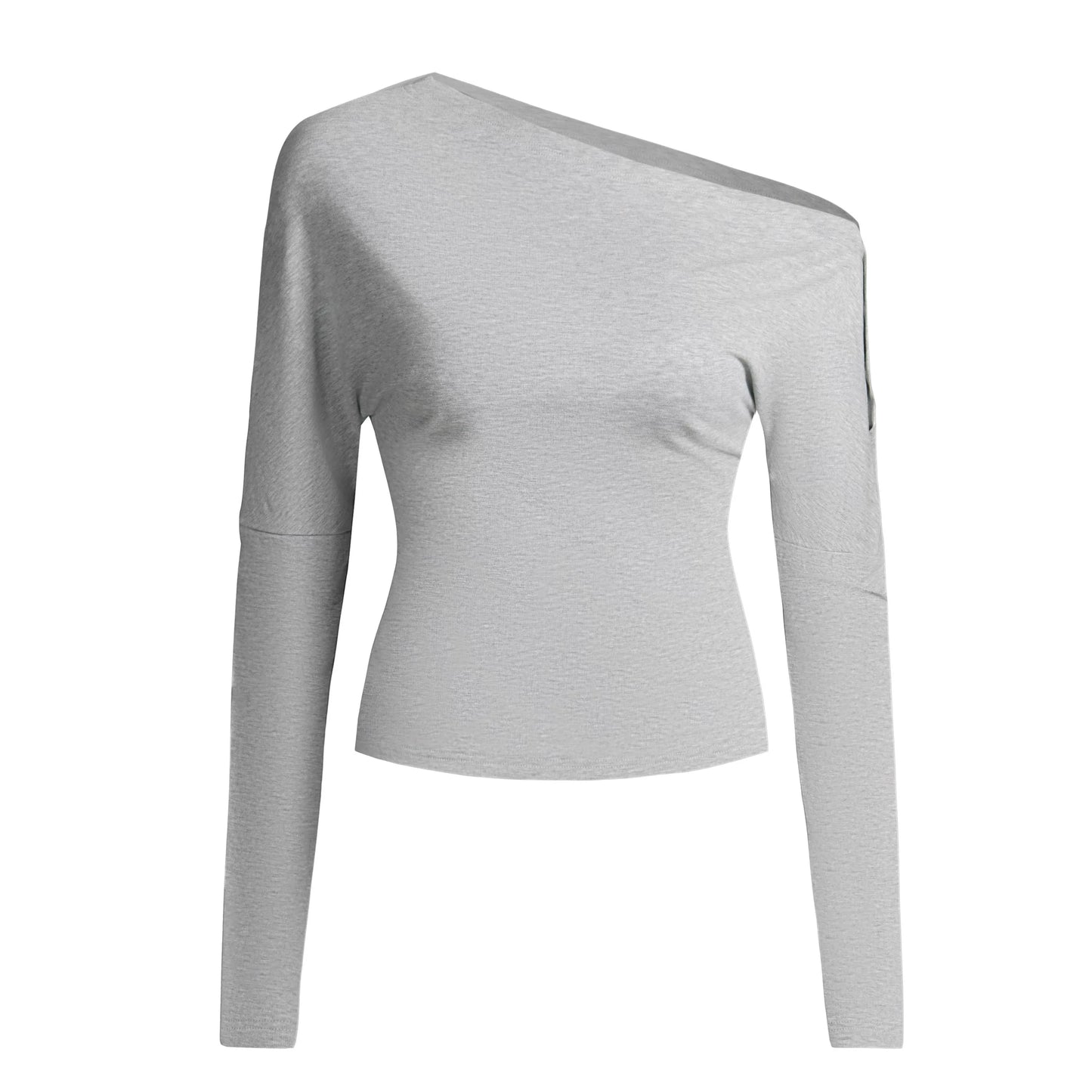 오프숄더 슬리밍 블라우스