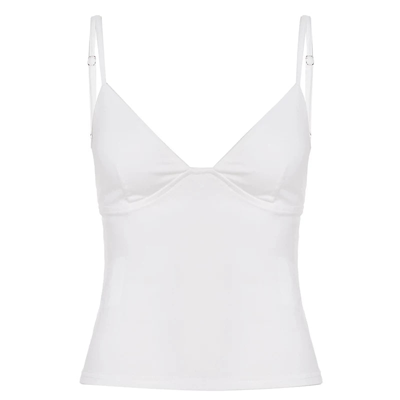 솔리드 V넥 캐미솔