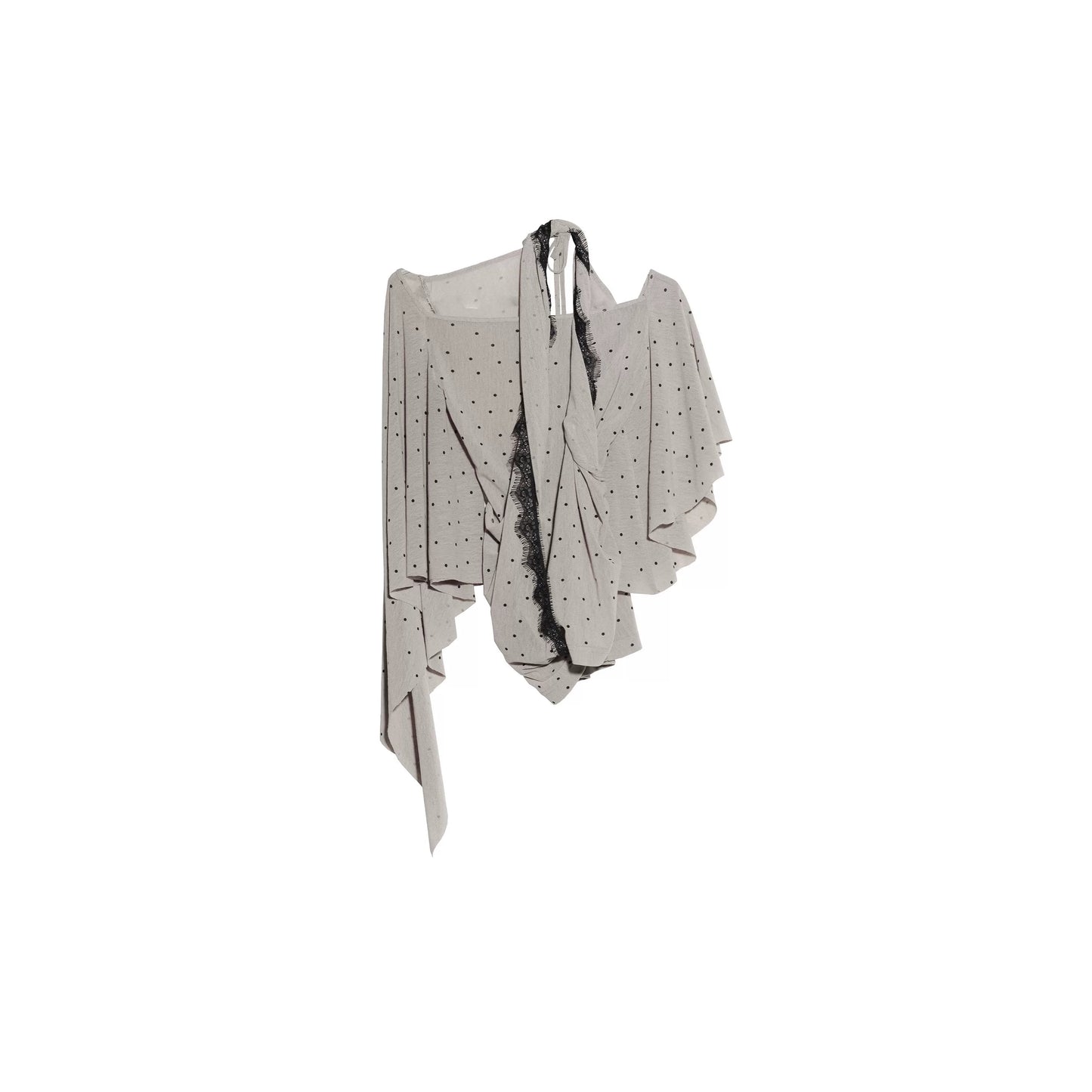 Asymmetrical Polka Dot Top