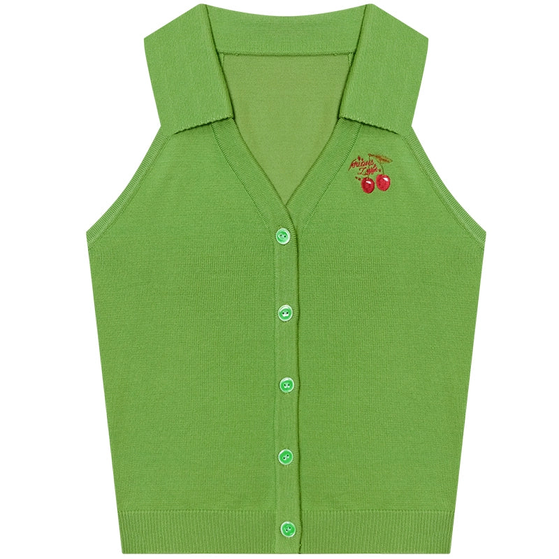 Slim Fit Knitted Vest