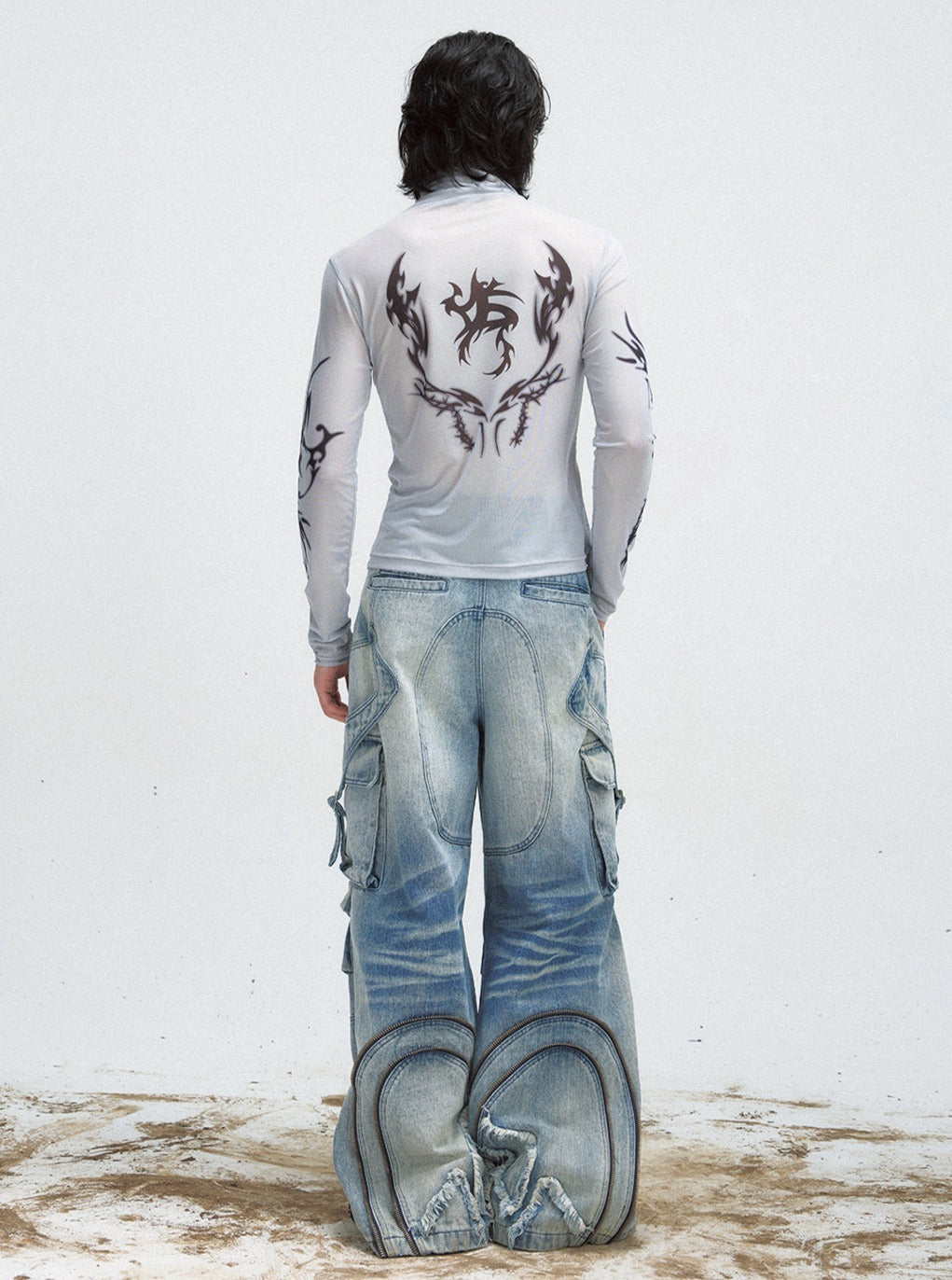 섹시 메시 선크림 탑