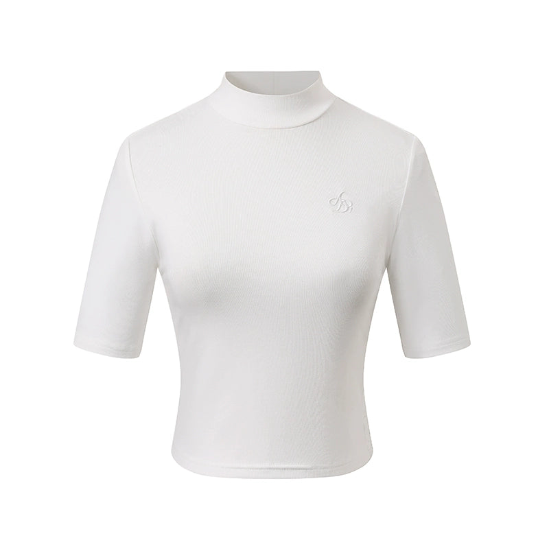 니트 반 터틀넥 탑