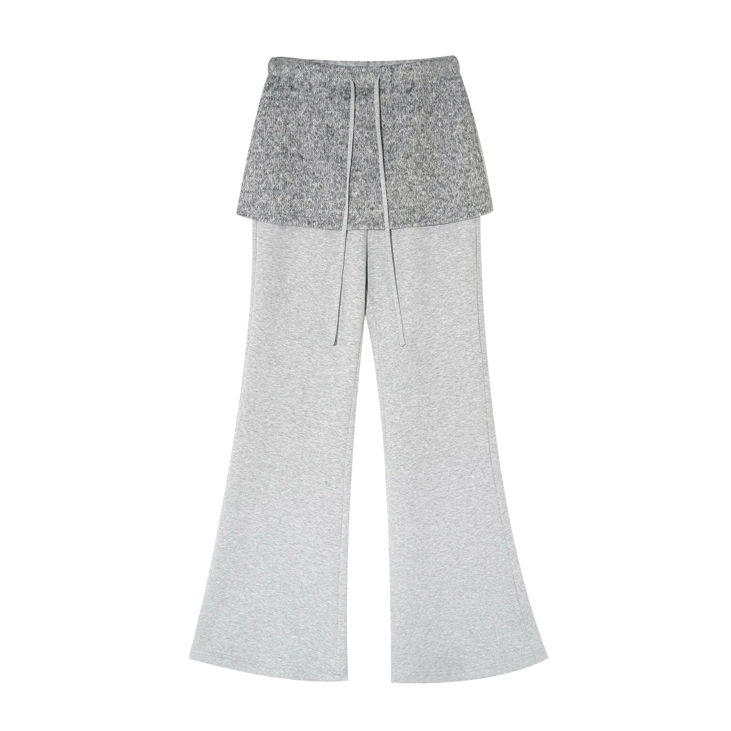 Gray Off-Shoulder Two-Piece Set-Up