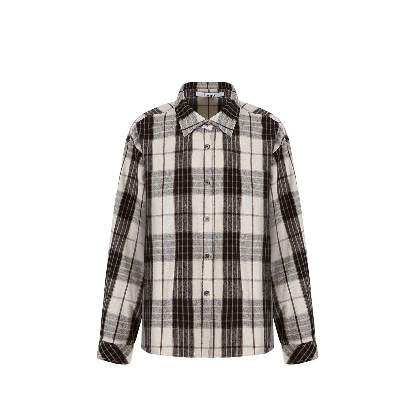 Micro-Brushed Plaid Shirt