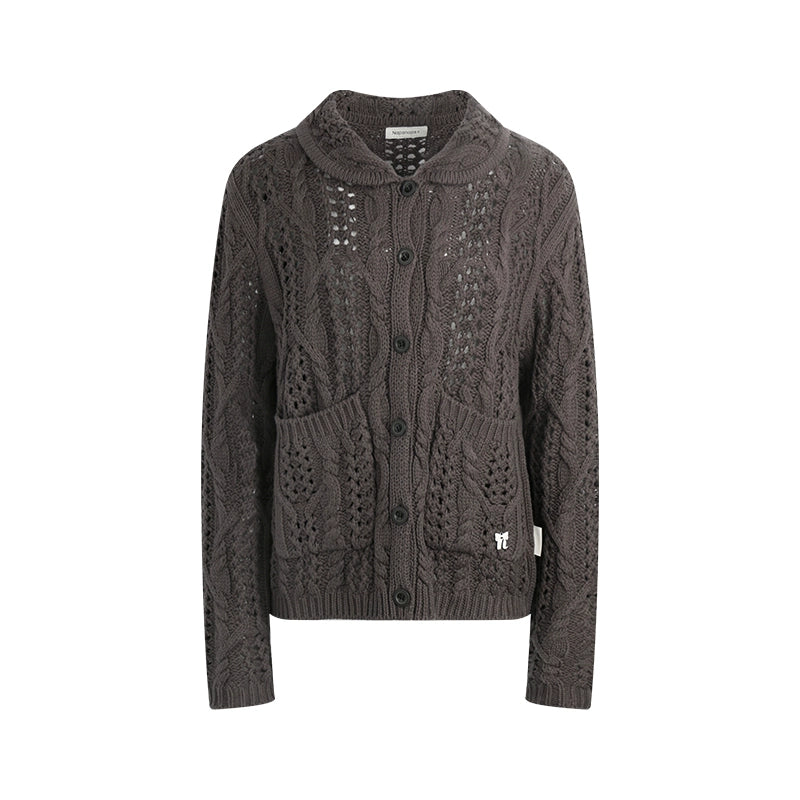 Vintage Petal Collar Cardigan