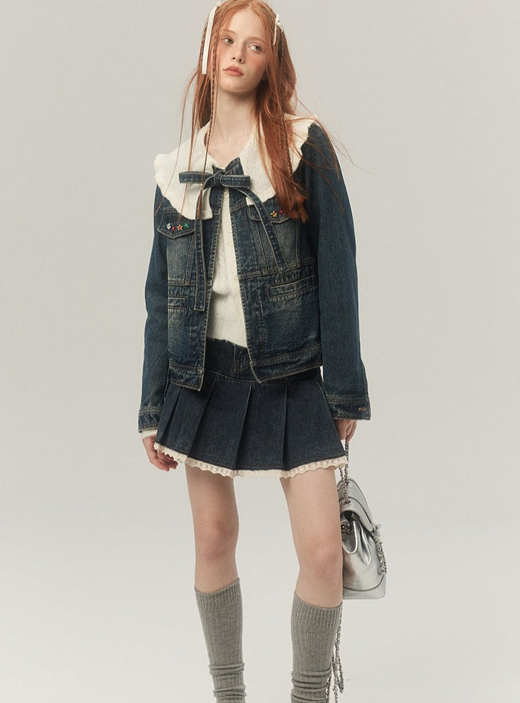 빈티지 데님 재킷