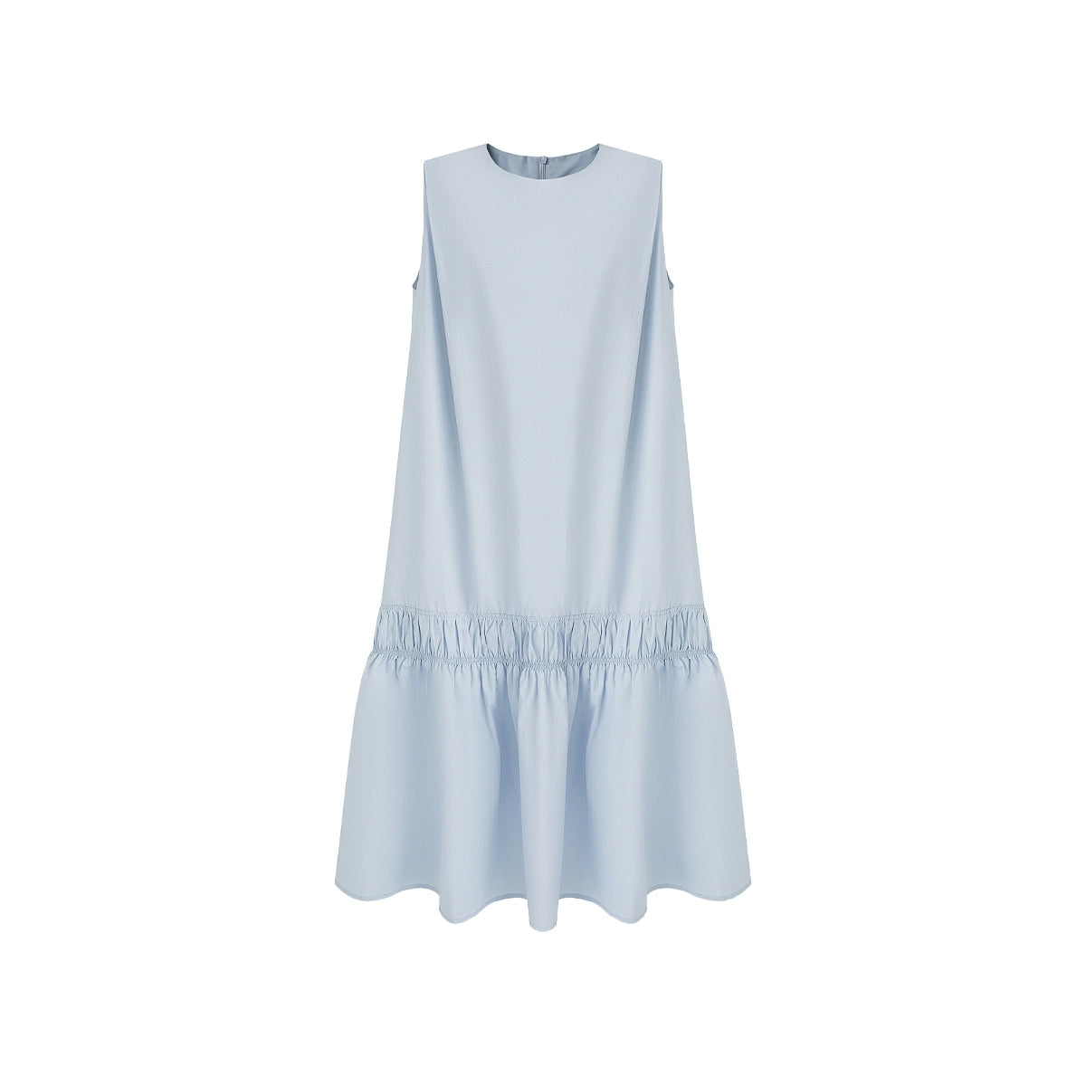 Summer Blue Drawstring Dress