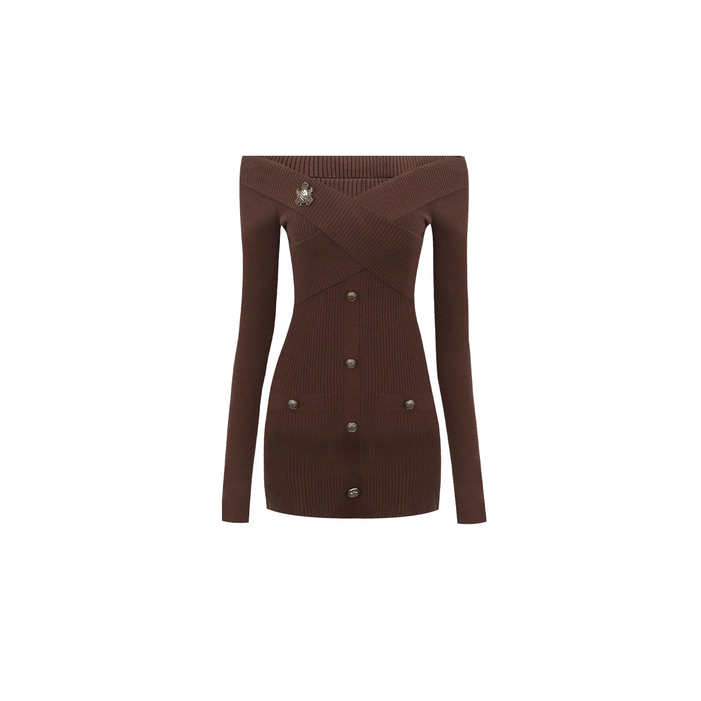 Slim Waist Knit Dress