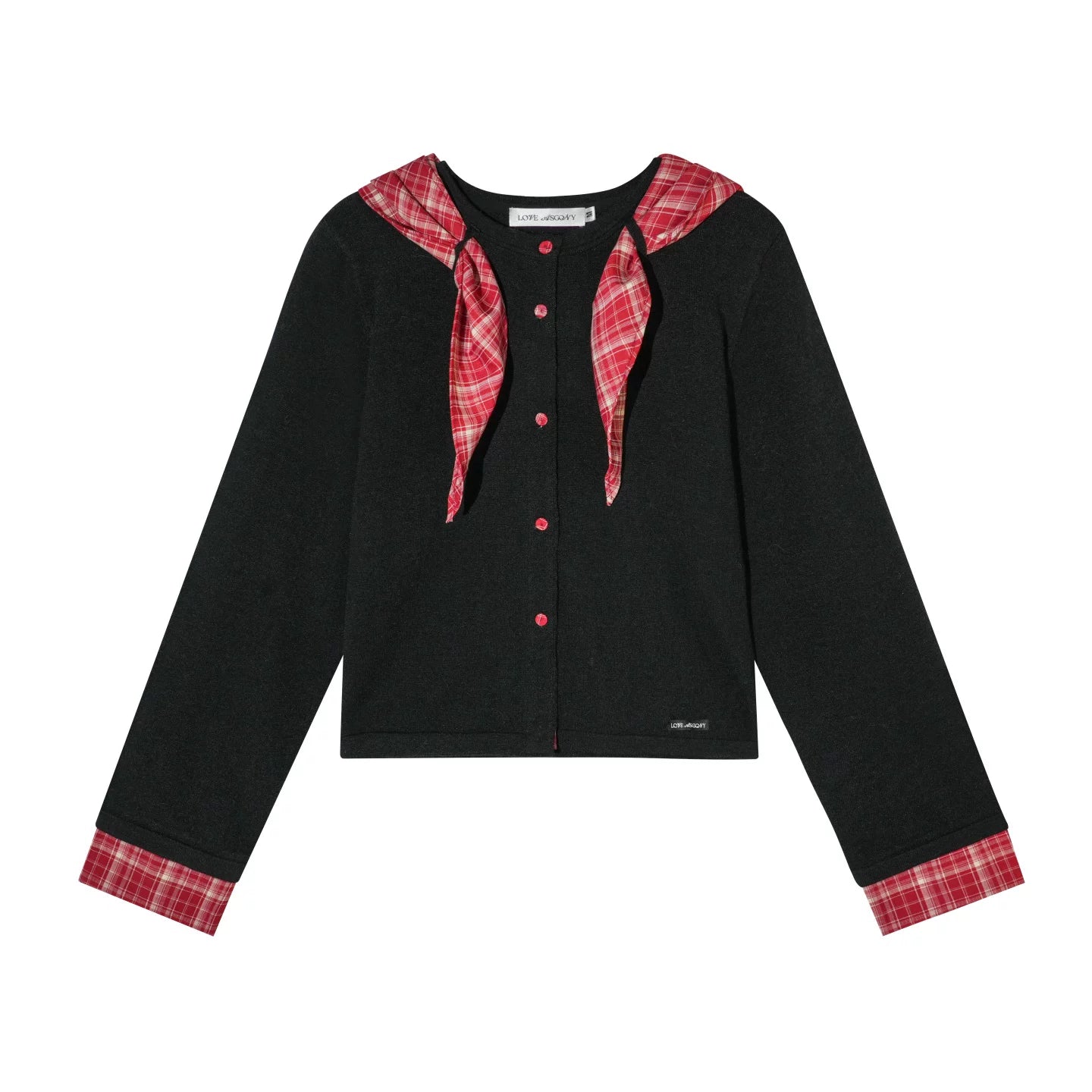 Wool Blend Plaid Sweater