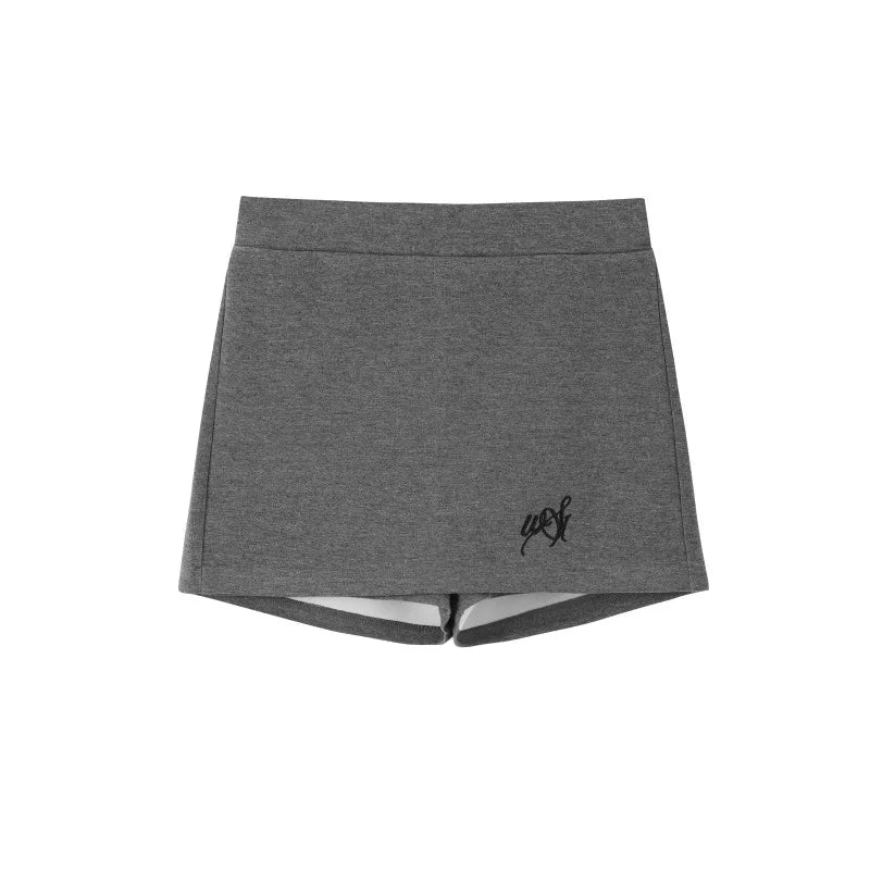 Gray Knitted Sporty Suit Set-Up