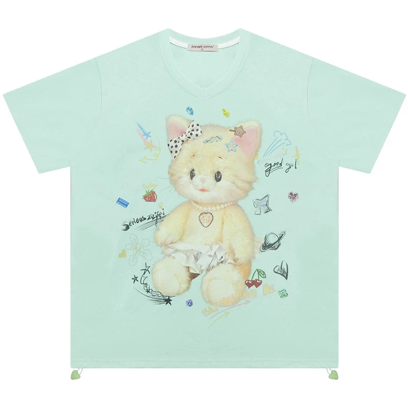 Gummy Bear V-Neck Top