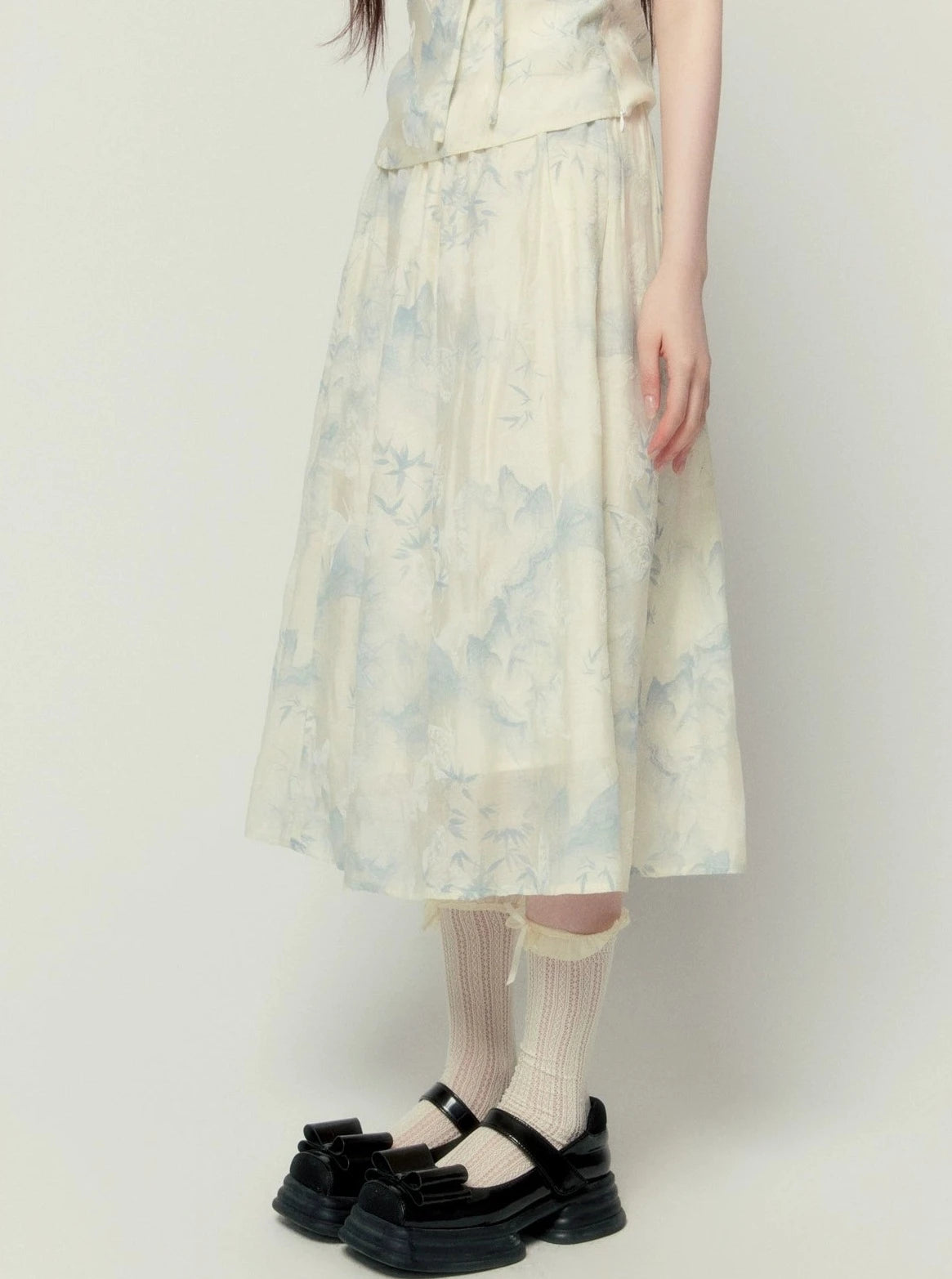 Chinese Elegant Skirt Set